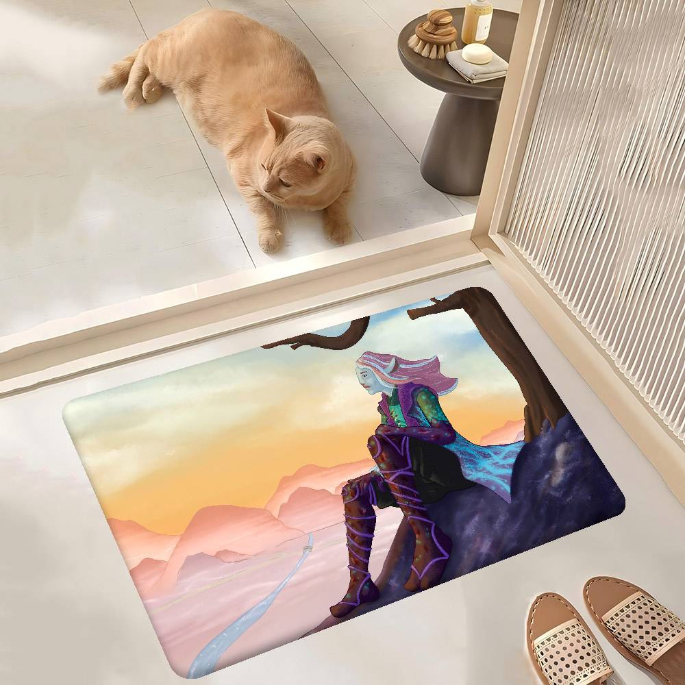 Caduceus Lera Badrumsmatta Halkfri Absorberar Vatten Lång Remsa Kudde Sovrumsmatta Välkommen Dörrmatta