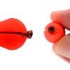 MNFT 10Pcs Float Foam Tear Drop Strike Indicator Fluorescent Yellow  Red Float Foam Clip Type Fly Fishing Float Accesories
