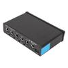 4 In 2 Out Sound Mixer 6.35mm Stereo Mono Channel Switching Independent Control Mixer for