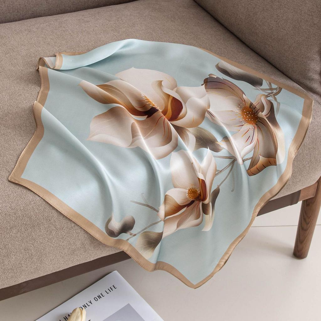 53CM High-quality Mulberry Silk Scarf Neck Small Square Women's Professional Headscarf Versatile