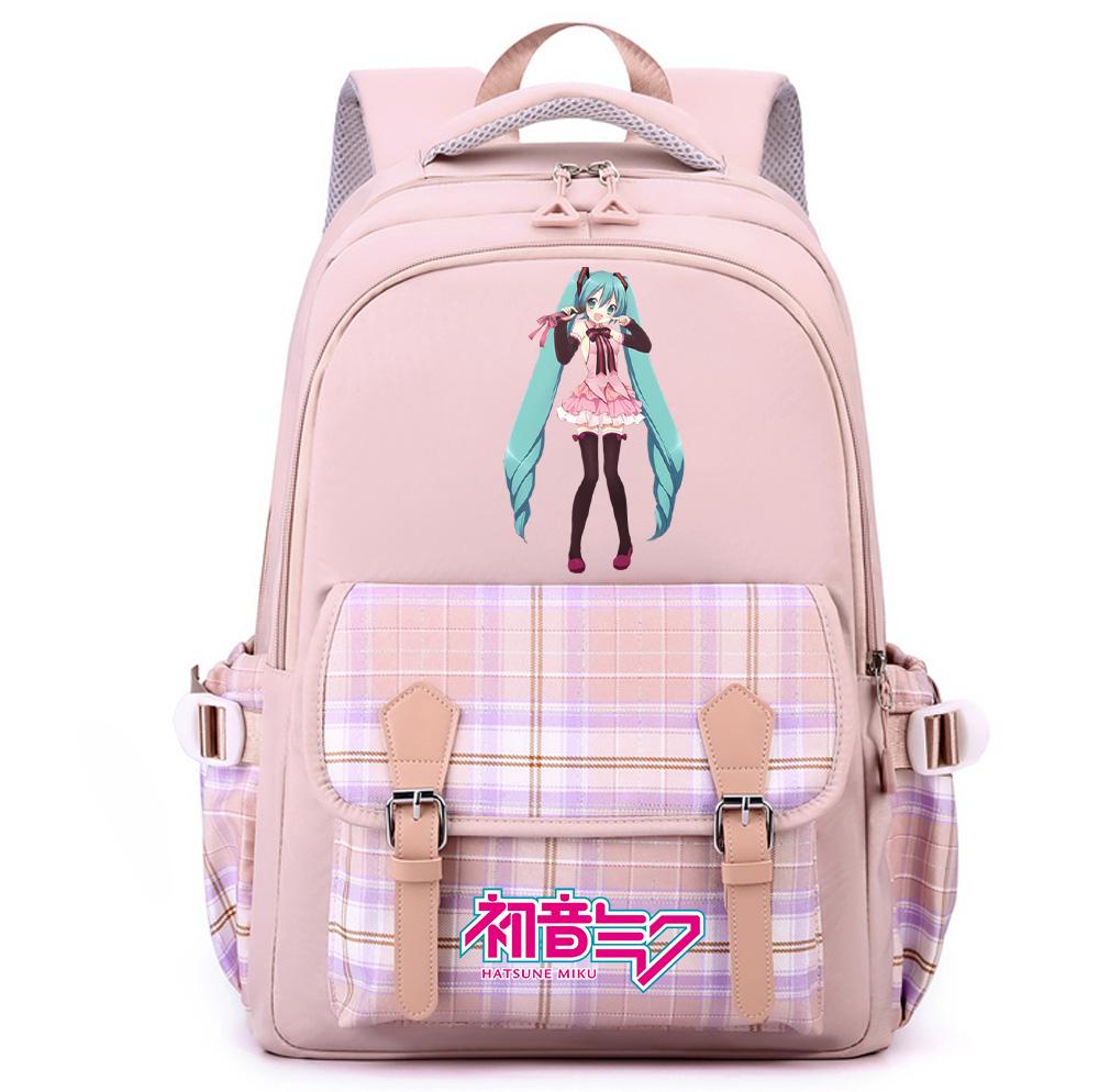 Anime Hatsune Miku Printed Large Capacity Backpack for Teenger Student Girl Boy Schoolbag Bookbag Women Waterproof Travel Bag Bookbag Mochila Gift