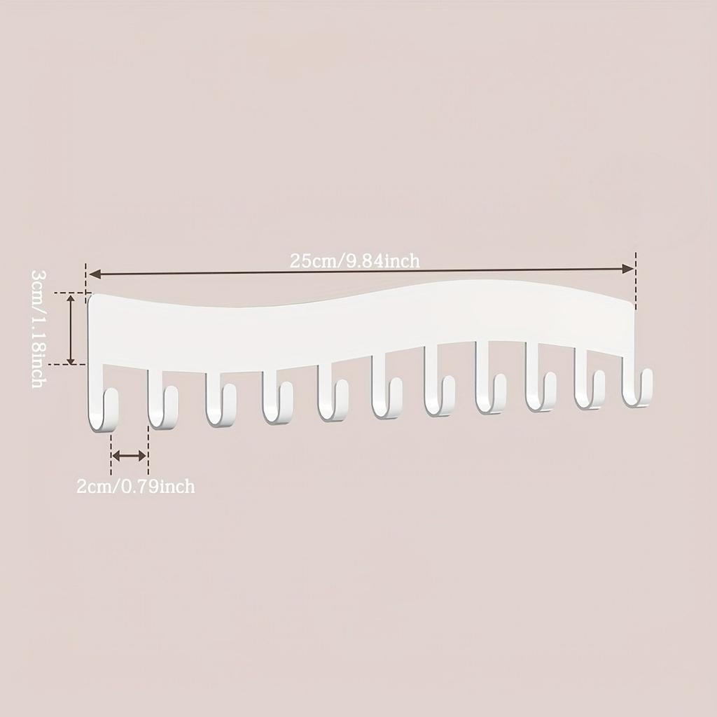 1pc Metal Wall Jewelry Organizer, Art Deco Style Necklace Holder, Hanging Storage Display for Rings, Earrings, Bracelets