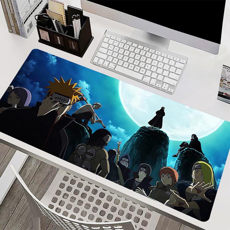 Mouse Pad PC Accessories Keyboard Pad Office Desk Mat Anti Slip Mousepad Rubber Tablet Pad Gaming Naruto Akatsuki Extended Pad