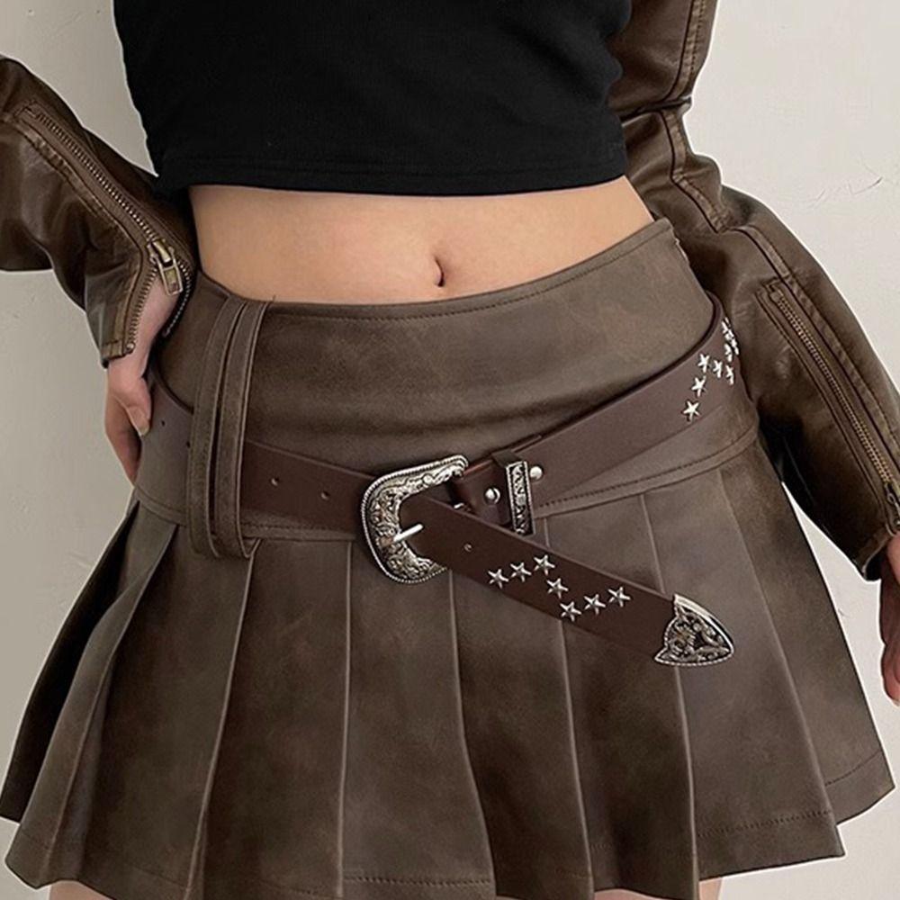 

Модный пояс с сенсорным резным цветочным принтом, регулируемый женский ремень, женский пояс