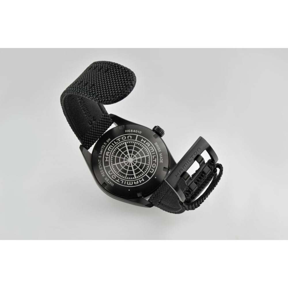 Hodinky HAMILTON Originální záruka Khaki Field Date All Black H68401735 Import [Hamilton] Pánské [Běžný produkt]