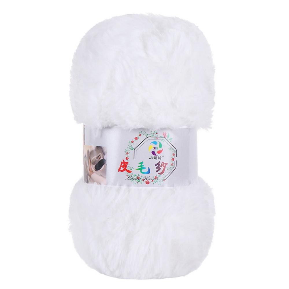 

100G/Ball Imitation Mink Wool Yarn Faux Fur Yarn Cashmere Hand Knitting Crochet Sweater Thread Clothes Scarf Fluffy Mink Yarn