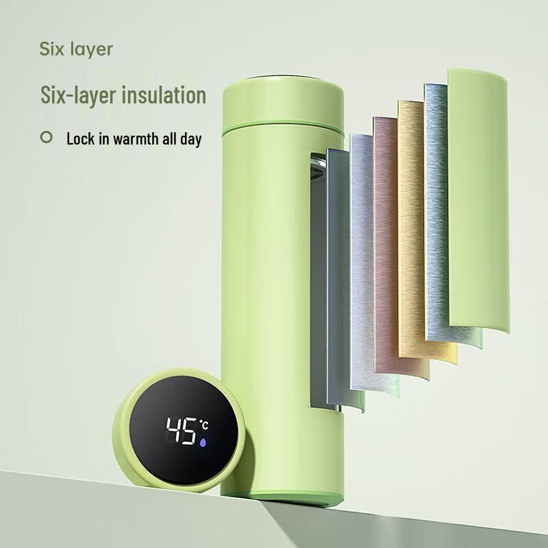 COOKER KING 316L Stainless Steel Tea Infuser Thermos with LED Display