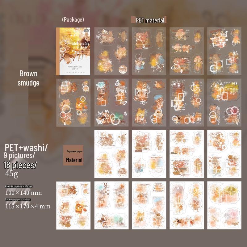 Ketchup Girl Watercolor Sticker Book: Choose 1 of 6 Styles, 18 Two-Material Die-Cut Sheets