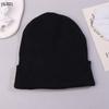 Black Knitted Woolen Beanie Hat Warm Pullover Hip Hop Snow Hat Multiple Colors Optional[G32]