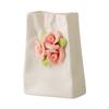 Chinese Handmade Porcelain Flower Vase Holder Desk Decoration Flowerpot for Holidays Birthday