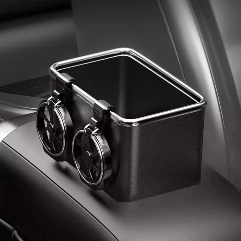 Durable Auto Armrest Storage Tissue Holder Practical Folding Cup Holder  Car Accessory