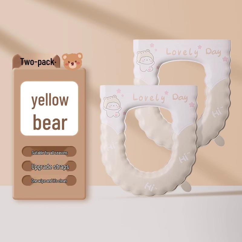 Wasserdichter Universal-Toilettensitzkissen mit Bändern - Vier Jahreszeiten Nutzung (Ausgabe 2024)