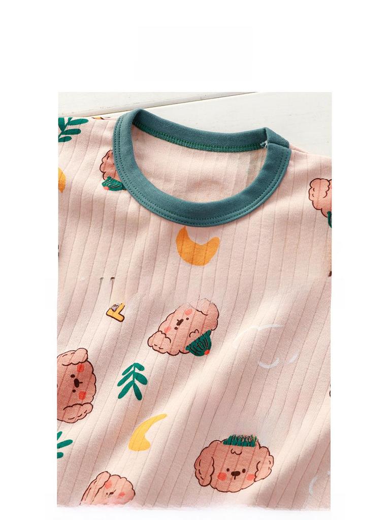 Barnesett i bomull for høsten: Unisex langermet overdel og underdel