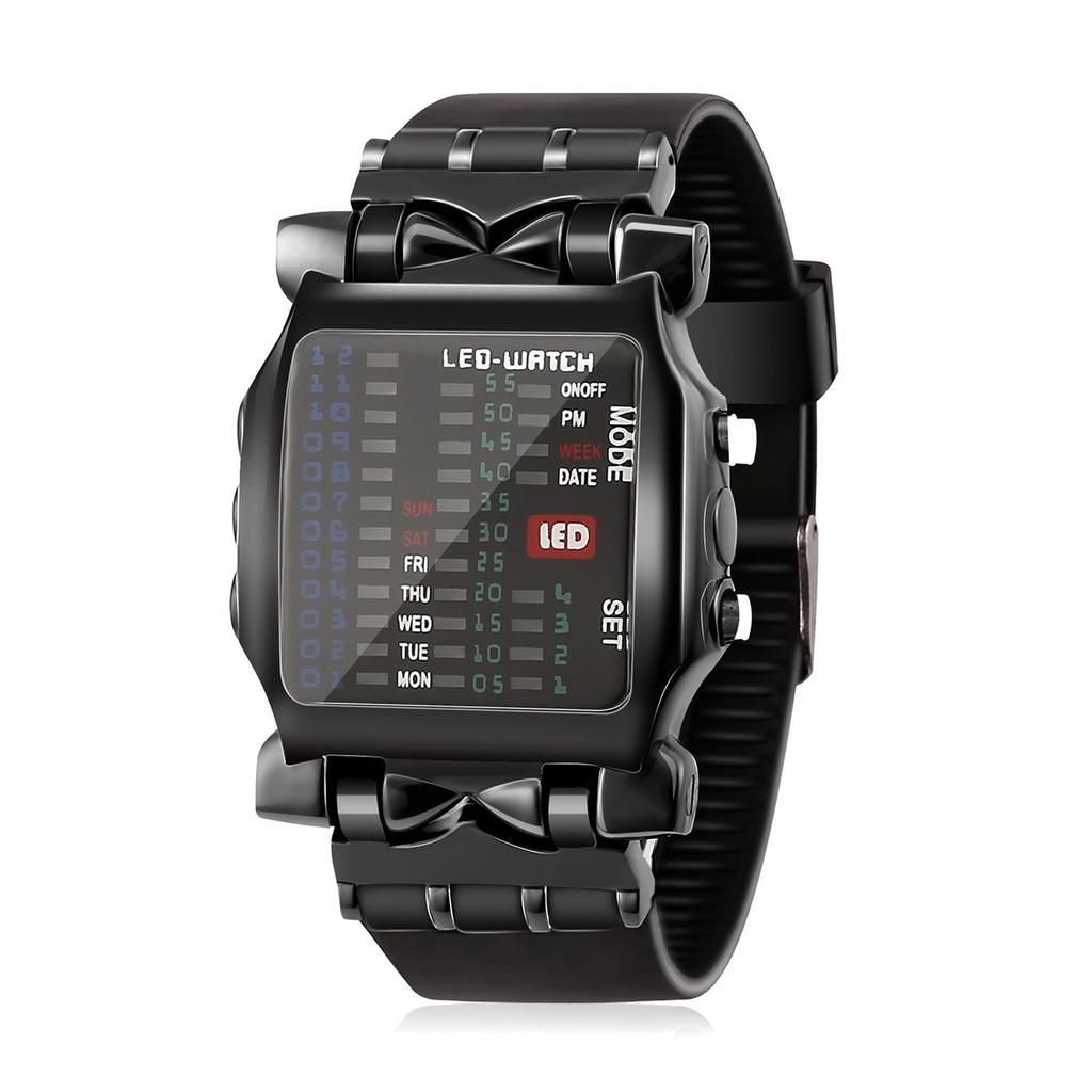 black colour digital watch