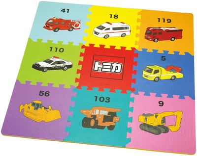 Skater Puzzle Mat, 9-Piece Set, Floor Mat, Toy for Kids, Tomica, Boys, IPZM1-A
