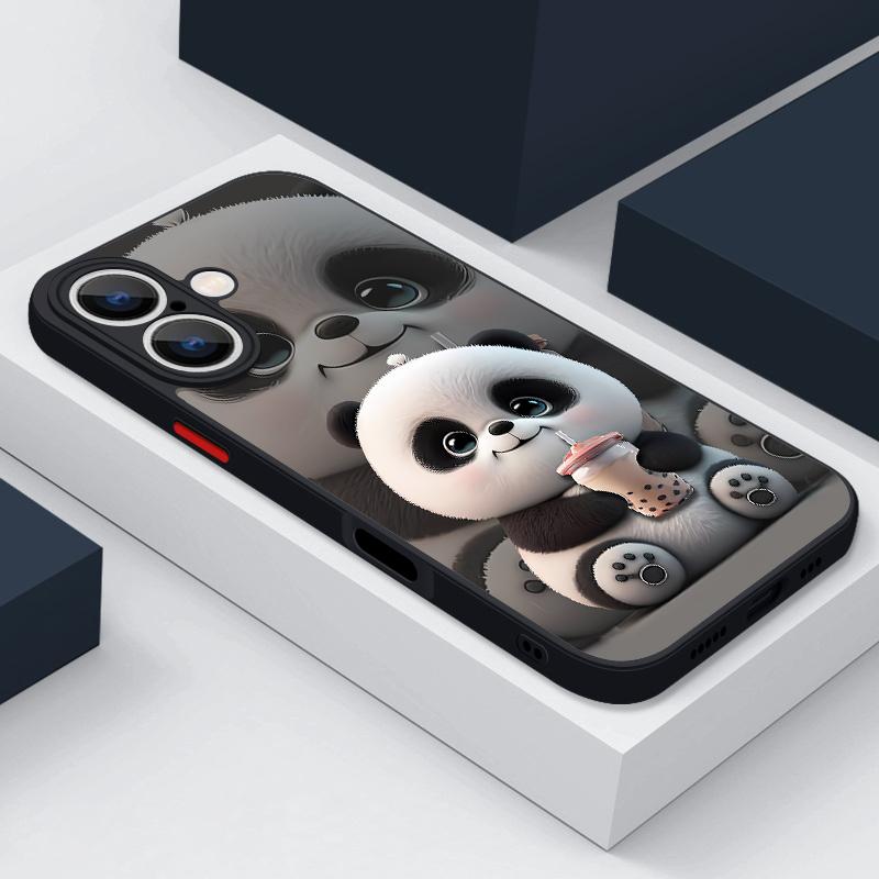 Magnetic For Magsafe Case For iPhone 17 Pro Max Lovely Cartoon Panda Cover For iPhone 16 Pro Max Funda iPhone 15 14 13 12 11 16E Air