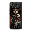 Phone Case Cover for Xiaomi Poco F7 F6 F5 F4 F3 X7 X6 X5 X4 X3 NFC M4 C51 C55 GT Pro Soft TPU Dark Cute Girl Doll Art Creative
