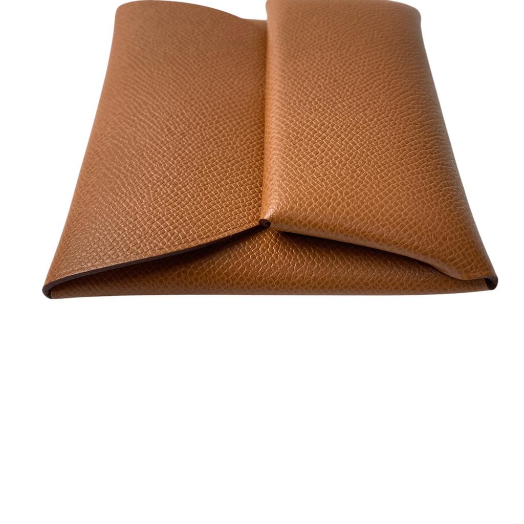 Used HERMESCoin Case Brown Leather Women