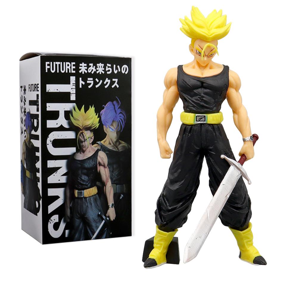 Anime Dragon Ball Trunks Figur Super Saiyan Fremtidig Trunks PVC Actionfigurer GK Statue Samlingsmodell Leker