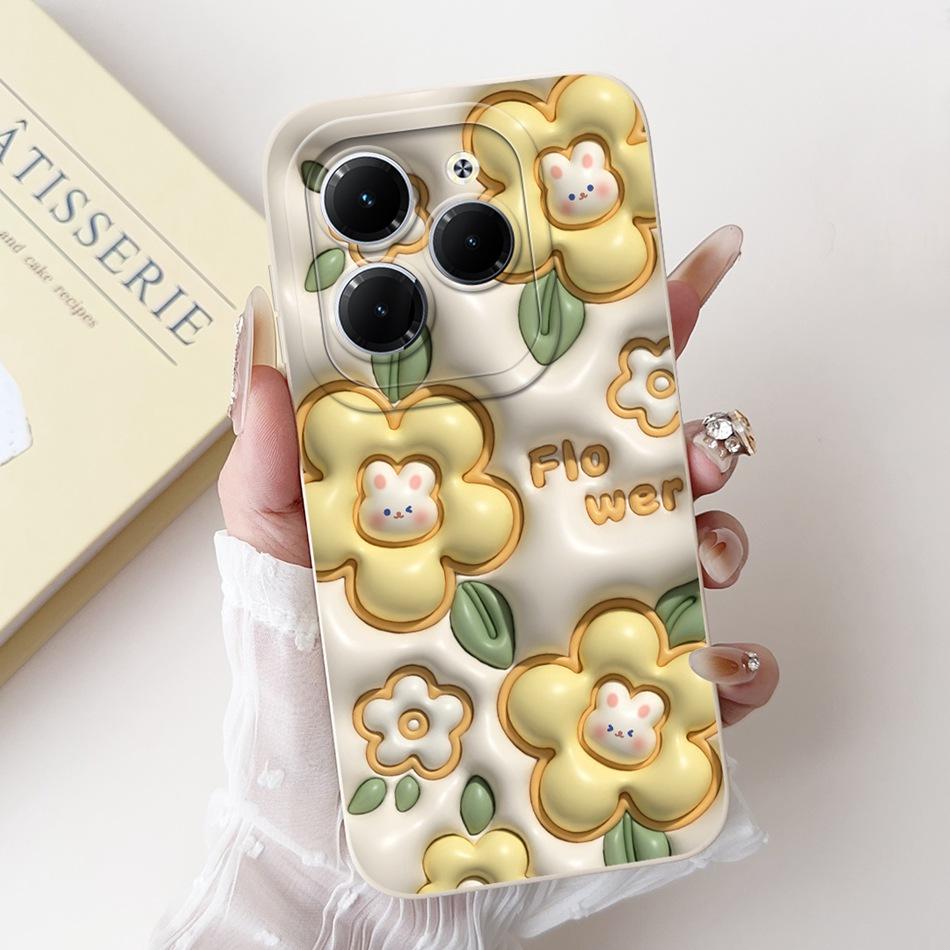 For Infinix Hot 40 Pro Case Hot 40 40i 40Pro Hot40 Hot40i Cute Panda Rabbit Cartoon Soft Silicone Shockproof Phone Cases