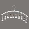 Seamless Stainless Steel Multi-Functional Clothes Hanger for Drying and Storing Underwear and Socks.
