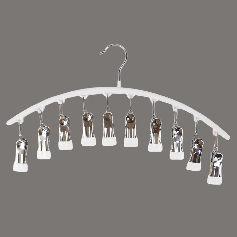 Seamless Stainless Steel Multi-Functional Clothes Hanger for Drying and Storing Underwear and Socks.