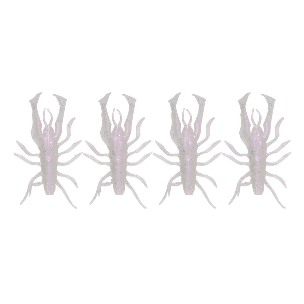 3 Inch Soft Fishing Lures High Density Salted Multi-Legged Bug Style Bait 4 Pack Suitable for Competitive Water Spider Imitation
