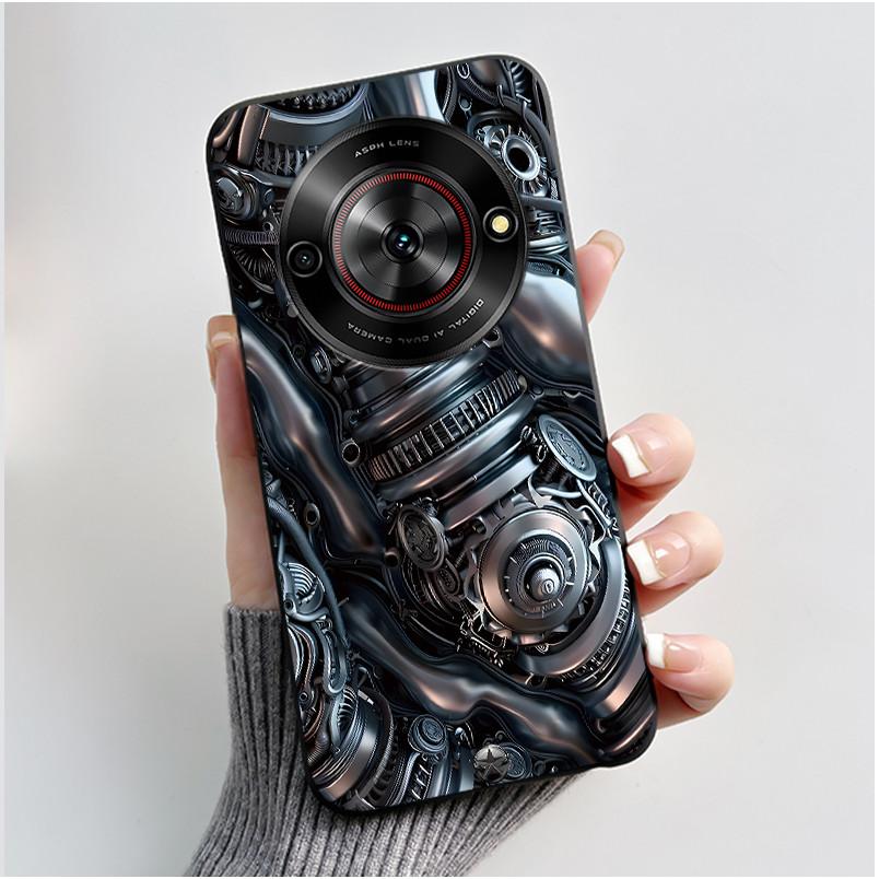 Phone Casing For ZTE Blade A75 5G Z2357N Nubia Focus 5G Case Luxury Dragon Cute Cool Boys Girls Black Soft TPU Back Shell Cover