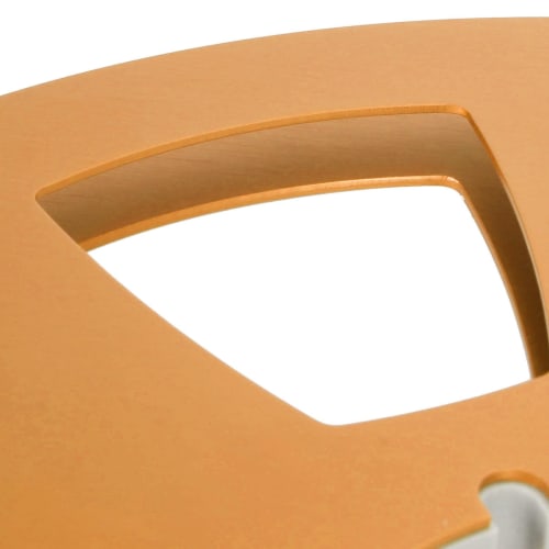 10-inch Replacement Tape Reel, Empty Tape Reel, Open Reel, Aluminum Alloy, Counter-Bending, 3 Wind-Resistant Holes, 1/4-inch Recording Tape Reel (Gold