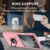 Fashion Protective Case for Samsung Z Flip 8 7 FE 6 5 Invisible Metal Plate Magnetic Car Mount Rotating Stand Anti-scratch Cover