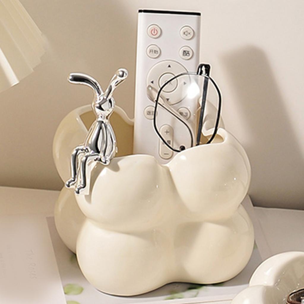 Storage Box Ceramic Modern Exquisite Shape Decoration Multi Purpose Box for Cosmetics Keys Home Decor