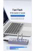 USB 3.0 7-Port Hub Splitter 10Gbps Docking Station with Independent Switches