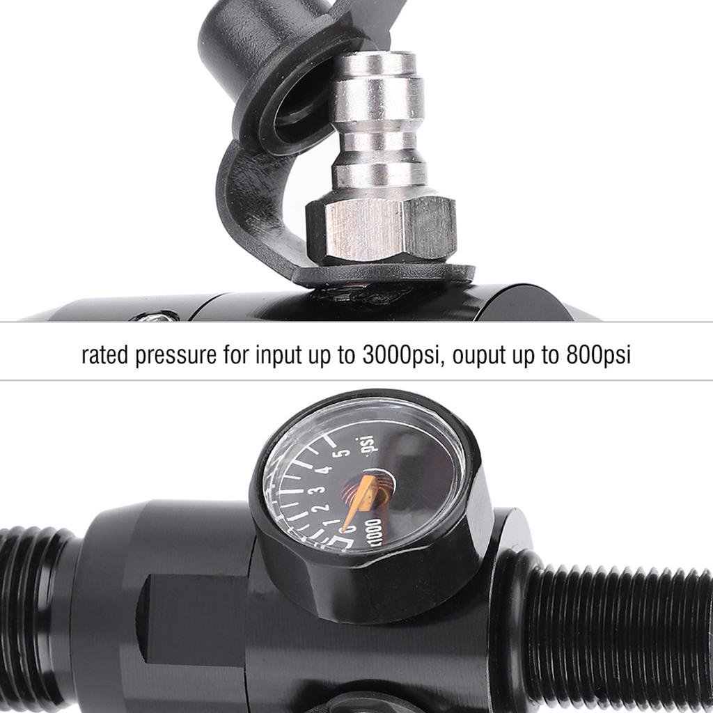 Paintball /8\\\\\\\"18UNF Thread Input 3000psi Output Pressure 800psi   Regulator