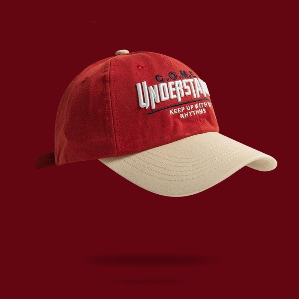 Contrasting Big Head Sports Hat Embroidery Sunshade Hat New Hip-hop Hat Women Men