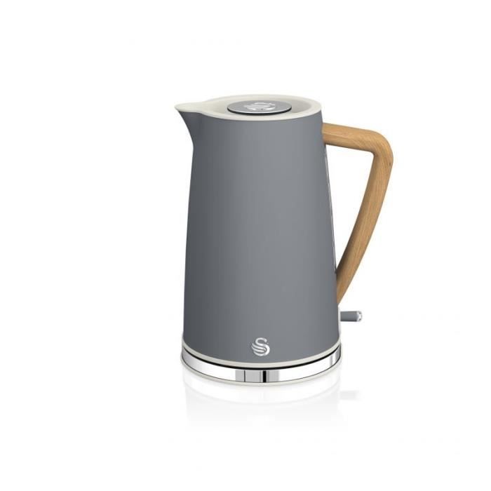 Bouilloire sans fil - SWAN - SK14610GRYN - Couleur gris - Capacité 1,7L - 3000W