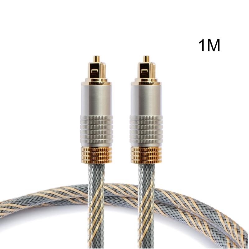 

Цифровой оптический аудиокабель SPDIF «папа-папа» с нейлоновым плетеным оптоволоконным шнуром для домашнего кинотеатра, звуковой панели, ТВ 1