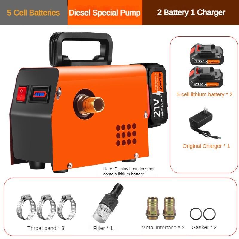 Portable Handheld Diesel Fuel Dispenser Rechargeable Oil Injection Pump Small Multifunctional Electric Diesel Pump