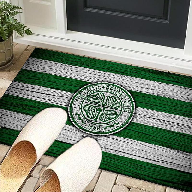 Celtic Football Club Crest Office Rug Chair Mat, Game Carpet, Suitable for Front Door, Bedroom, Living Room, Desk, Holiday Gift