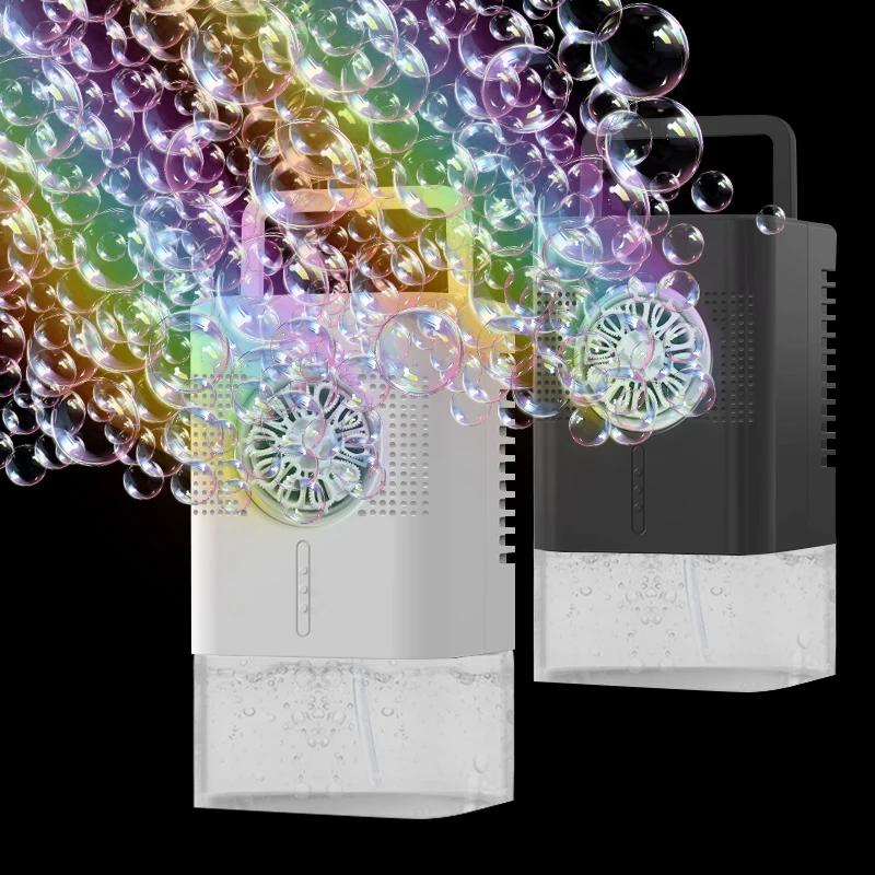 Children'S Portable Bubble Machine Toy Hand Bubble Outdoor Entertainment Game Wedding Holiday Gift Without Battery Bubble Water