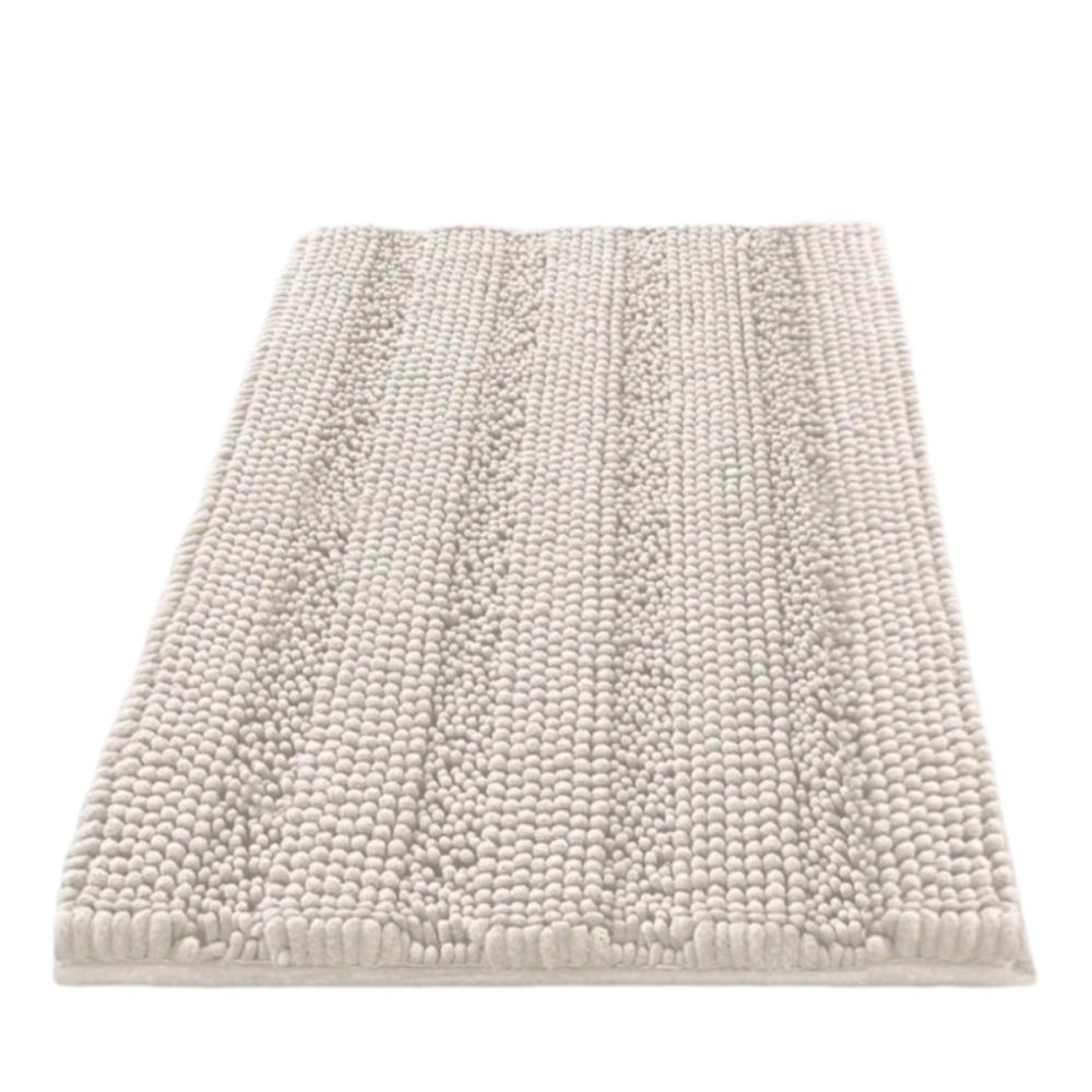 Non-Slip Chenille Bath Mat Shaggy Hair Door Mat Multipurpose Kitchen Floor Mat Entryway Style D