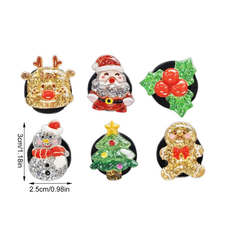 Christmas Car Air Freshener 6 Pieces Seasonal Auto Fragrance Clips Christmas Aromatherapy Decor For Minivans Trucks SUVs
