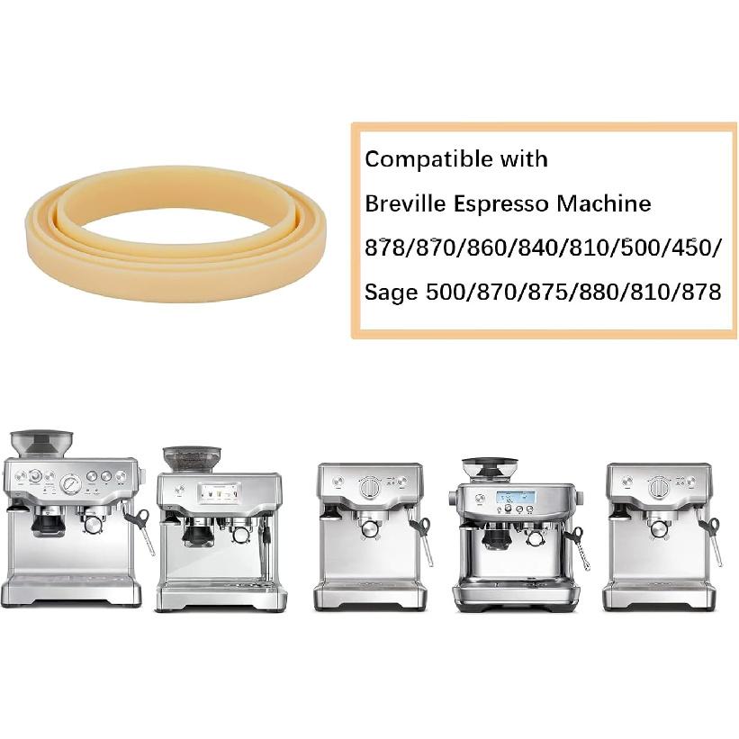 2 PCS Silicone 54 Mm Group Head Seal for Breville Espresso Machine 878/870/860/880/810/840/450/500,Steam Ring Gasket Accessories Replacement for Sage