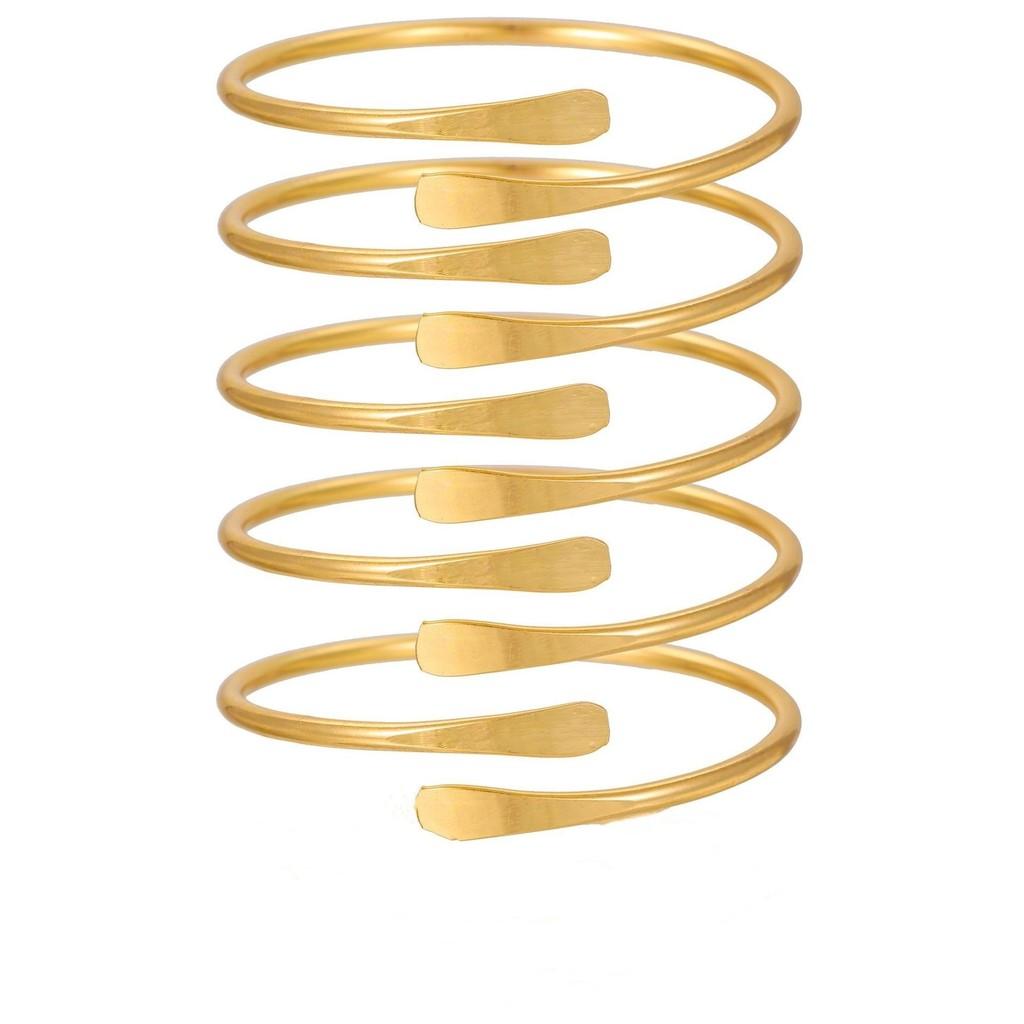 Geometrisches Reifen-Manschettenarmbänder-Set Mit Galvanisierter Oberfläche Für Männer Und Frauen Sommer 2025