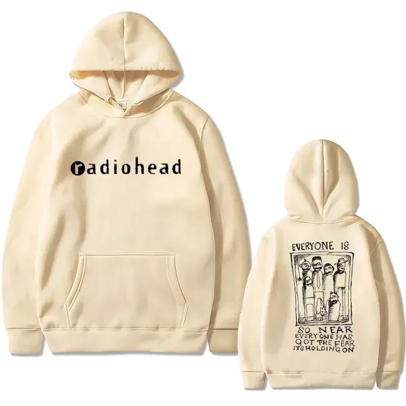 Autumn Winter British Rock Radiohead Printed Hoodie Men's and Women's Fashion Retro Hoodie Gothic Hoodie