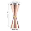 Two-Ended Cocktail Jigger With Measurement Markings Dual Spirit Measure Cup  Kitchen