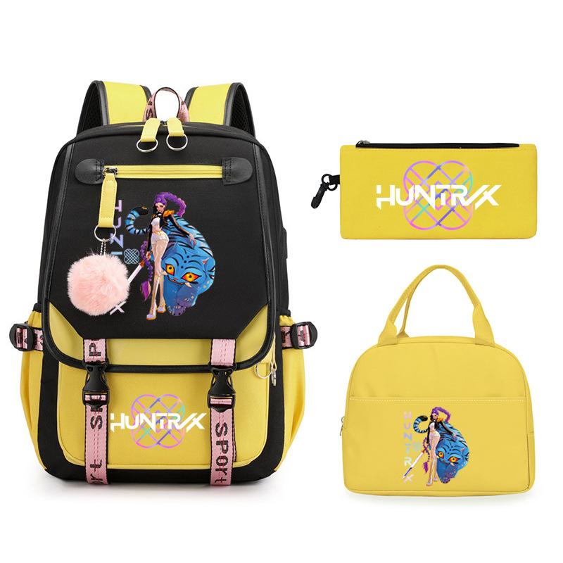 KPop Demon Hunters Demon Hunters Printed Fashion Children's Backpack Foreign Trade Trend Student School Bag