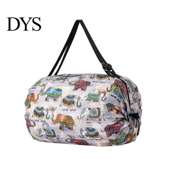 Quick Dry Grocery Bag Foldable Shopping Reusable Storage Tote Portable Molded One-piece Oxford Cloth Shoulder for Sports Travel Picnic Compact