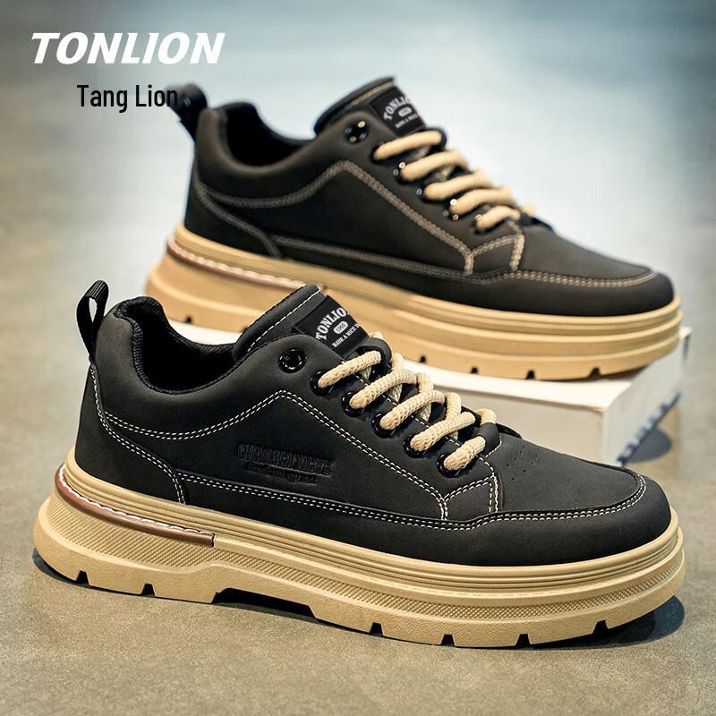 TonLion Men s Casual Thick-Soled Board Shoes 41