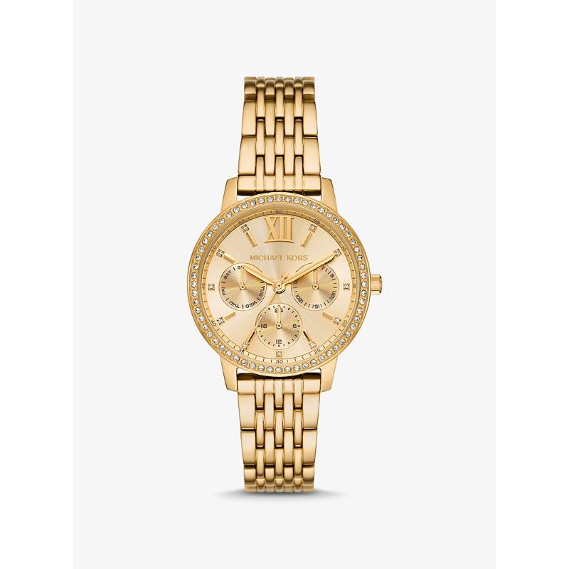 

Часы Michael Kors Melissa с паве, золотистого цвета MKO1080 золотой