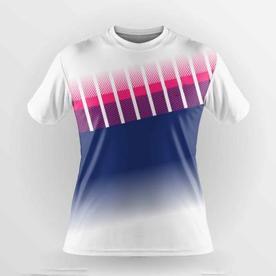 Breathable Men's T-shirts Quick Drying Training Jacket Badminton Uniforms Oversized Round Neck T-shirt Running Tops